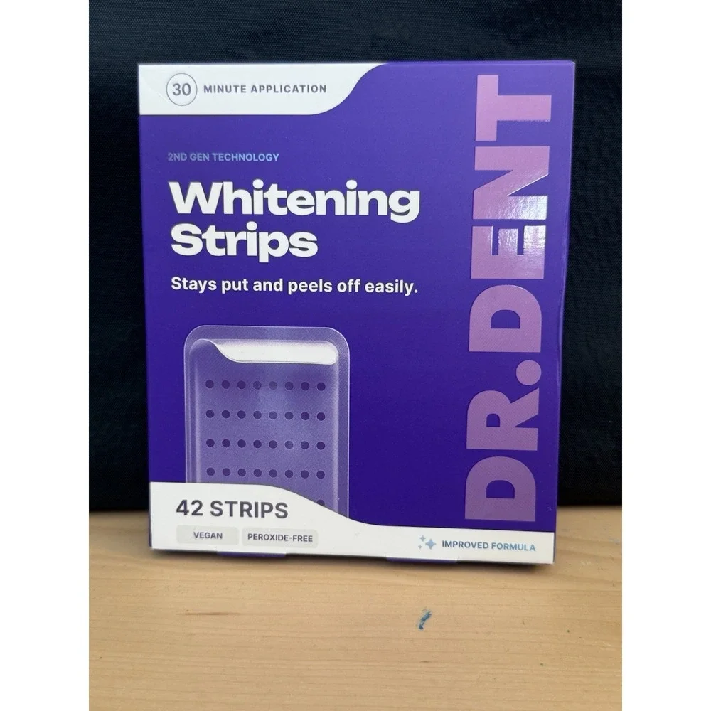DR. DENT Purple Teeth Whitening Strips 42 tooth whitening technology